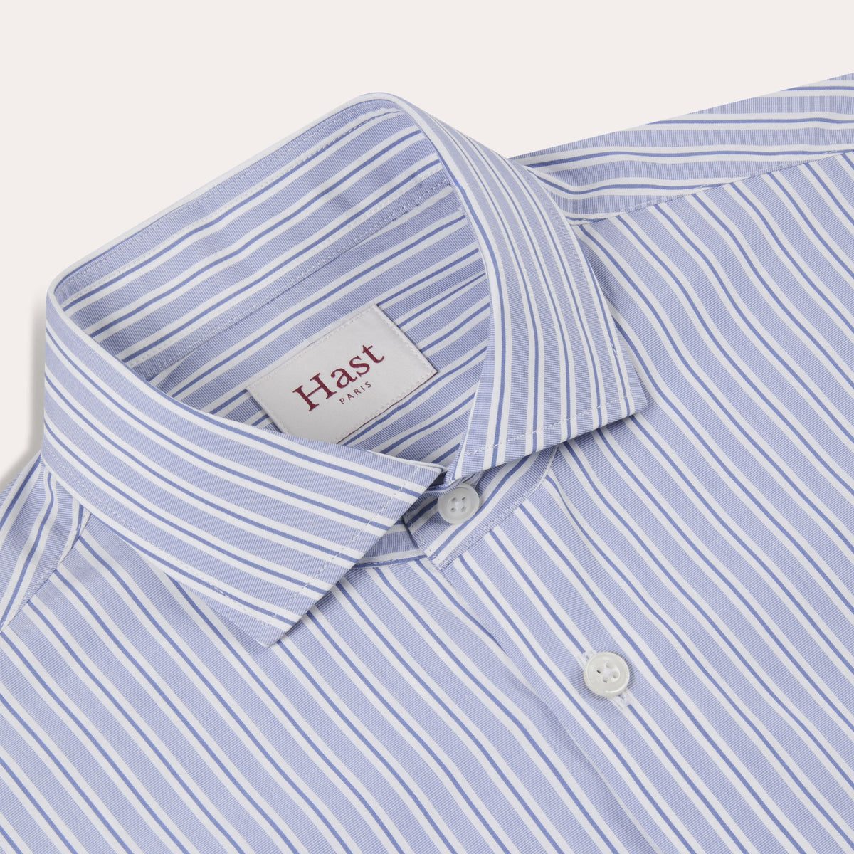 Chemise En Popeline À Rayures Bleues