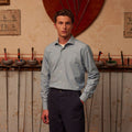 Chemise En Coton Biologique Bleue