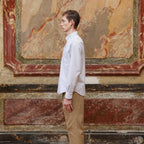 Chemise En Flanelle À Rayures Bleues Et Blanches