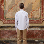 Chemise En Flanelle À Rayures Bleues Et Blanches