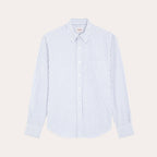 Chemise En Flanelle À Rayures Bleues Et Blanches