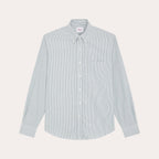 Chemise En Oxford À Rayures Vertes Et Blanches