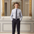 Chemise En Flanelle Bleu Chiné