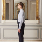 Chemise En Flanelle Bleu Chiné