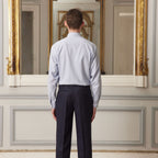 Chemise En Flanelle Bleu Chiné