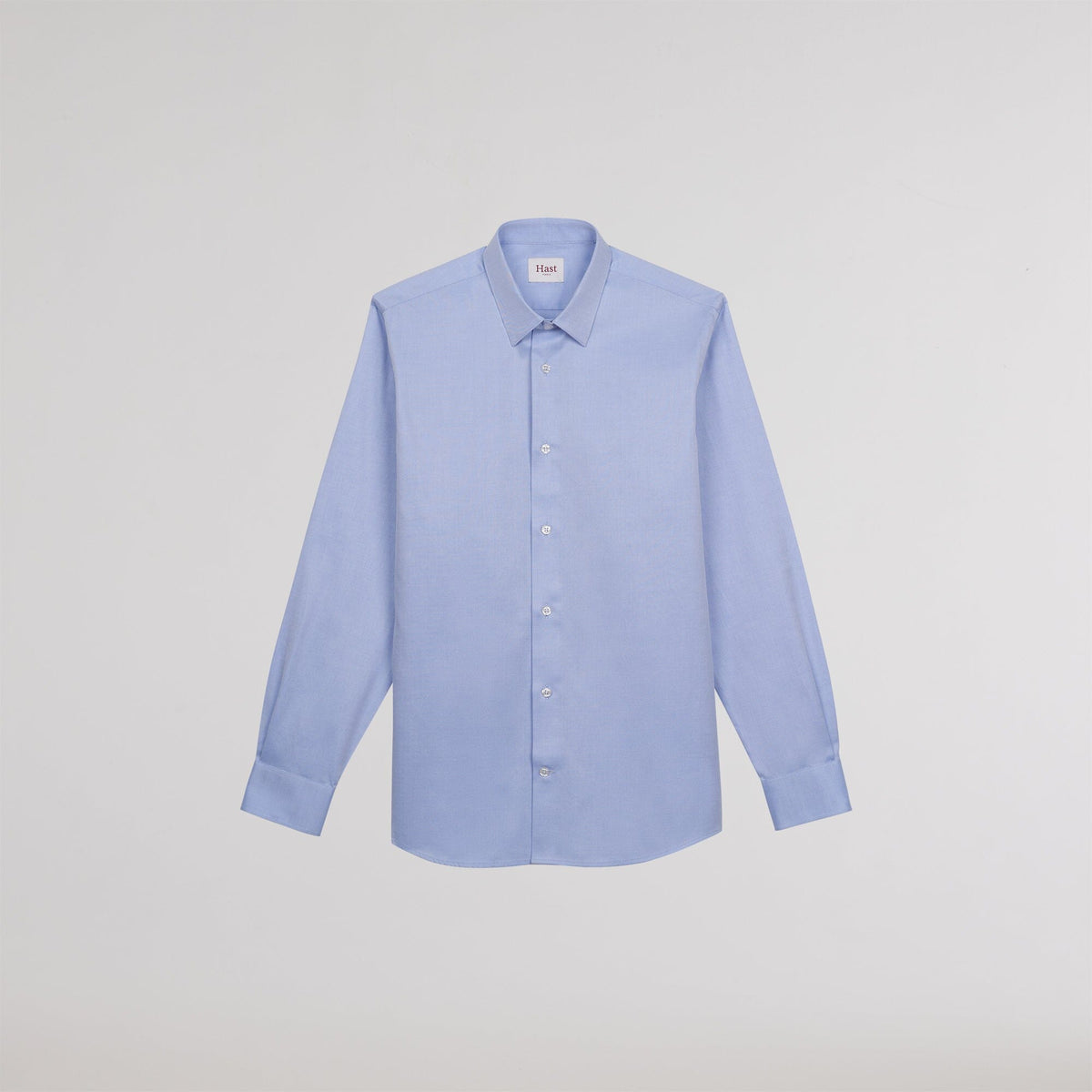 Chemise Cintrée En Twill Double Retors Bleue