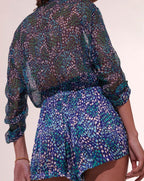 Mono Corto Azia - Blue Geo Animalier - Mujer