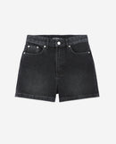 Shorts Mom Cut - Negro lavado - Mujer