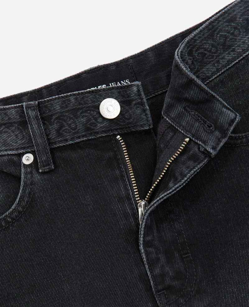 Shorts Mom Cut - Negro lavado - Mujer