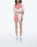The Kooples - Short Rose Et Écru Coton Modal À Logo - Femme
