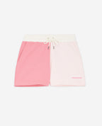 The Kooples - Short Rose Et Écru Coton Modal À Logo - Femme