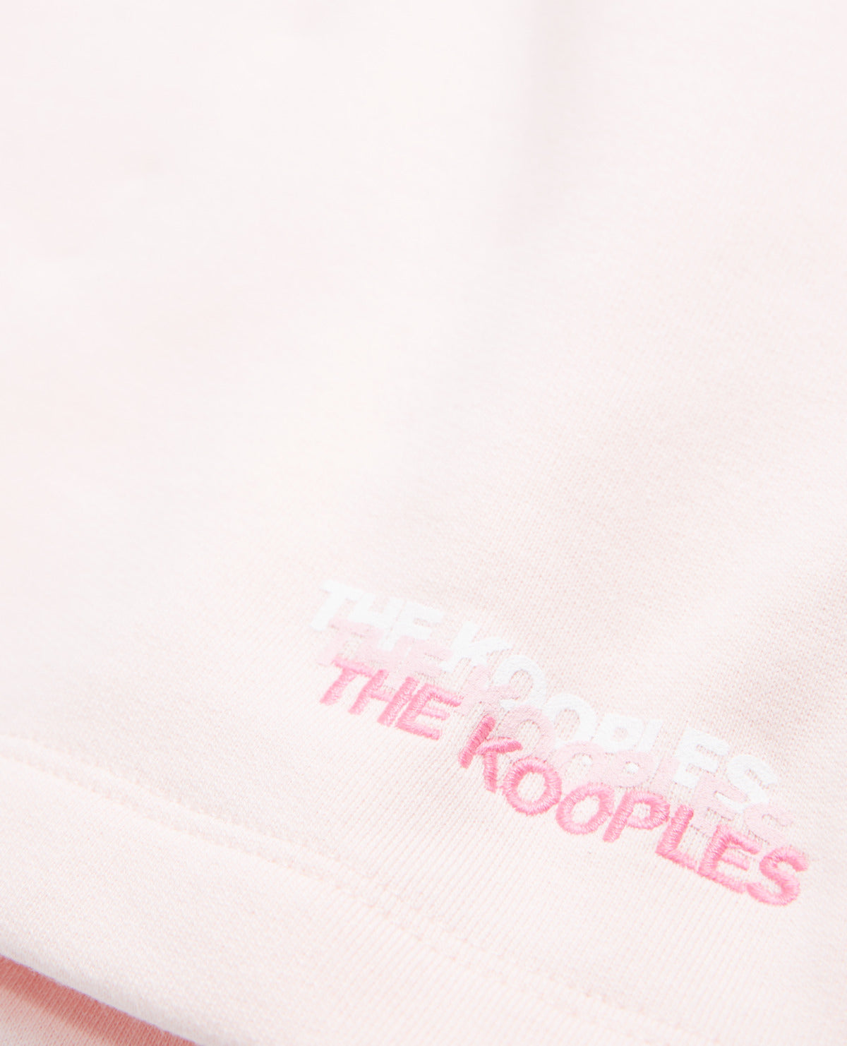 The Kooples - Short Rose Et Écru Coton Modal À Logo - Femme