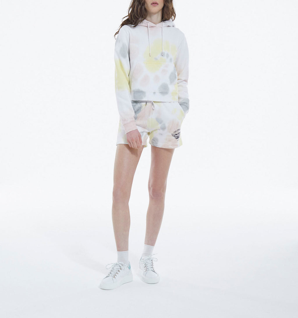 The Kooples - Short Molleton Coupe Sportive - Tie And Dye Multico - Femme