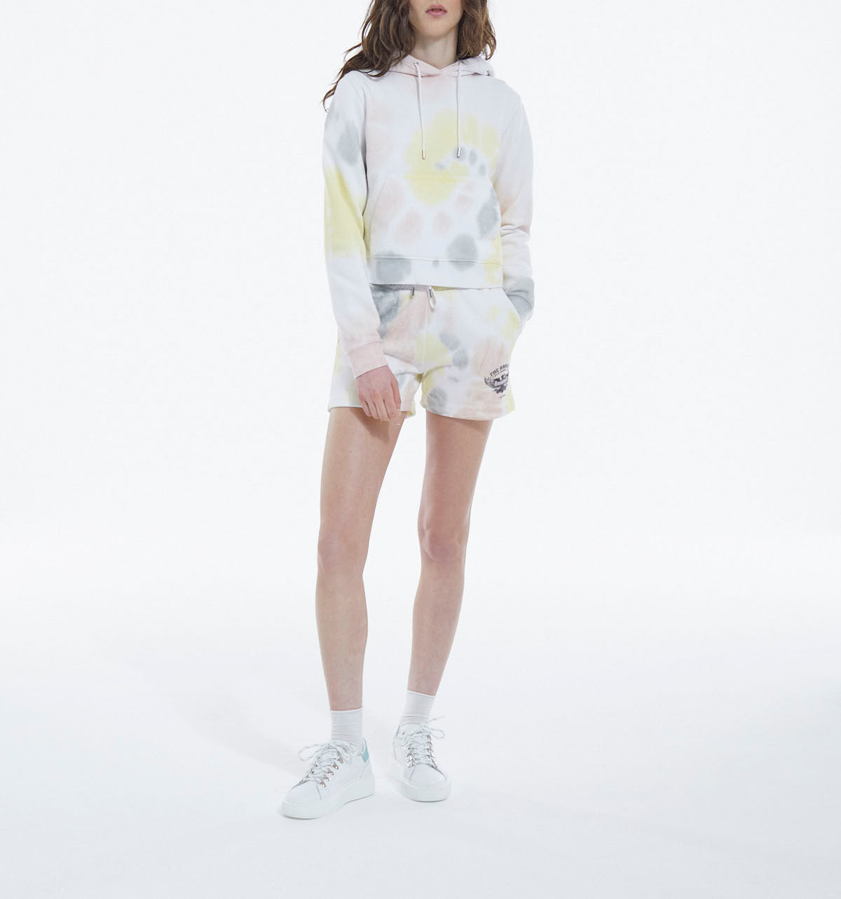 The Kooples - Short Molleton Coupe Sportive - Tie And Dye Multico - Femme