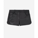 Shorts de piel de cordero - Negro - Mujer