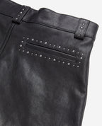 The Kooples - Lambskin Leather Shorts - Black - Women