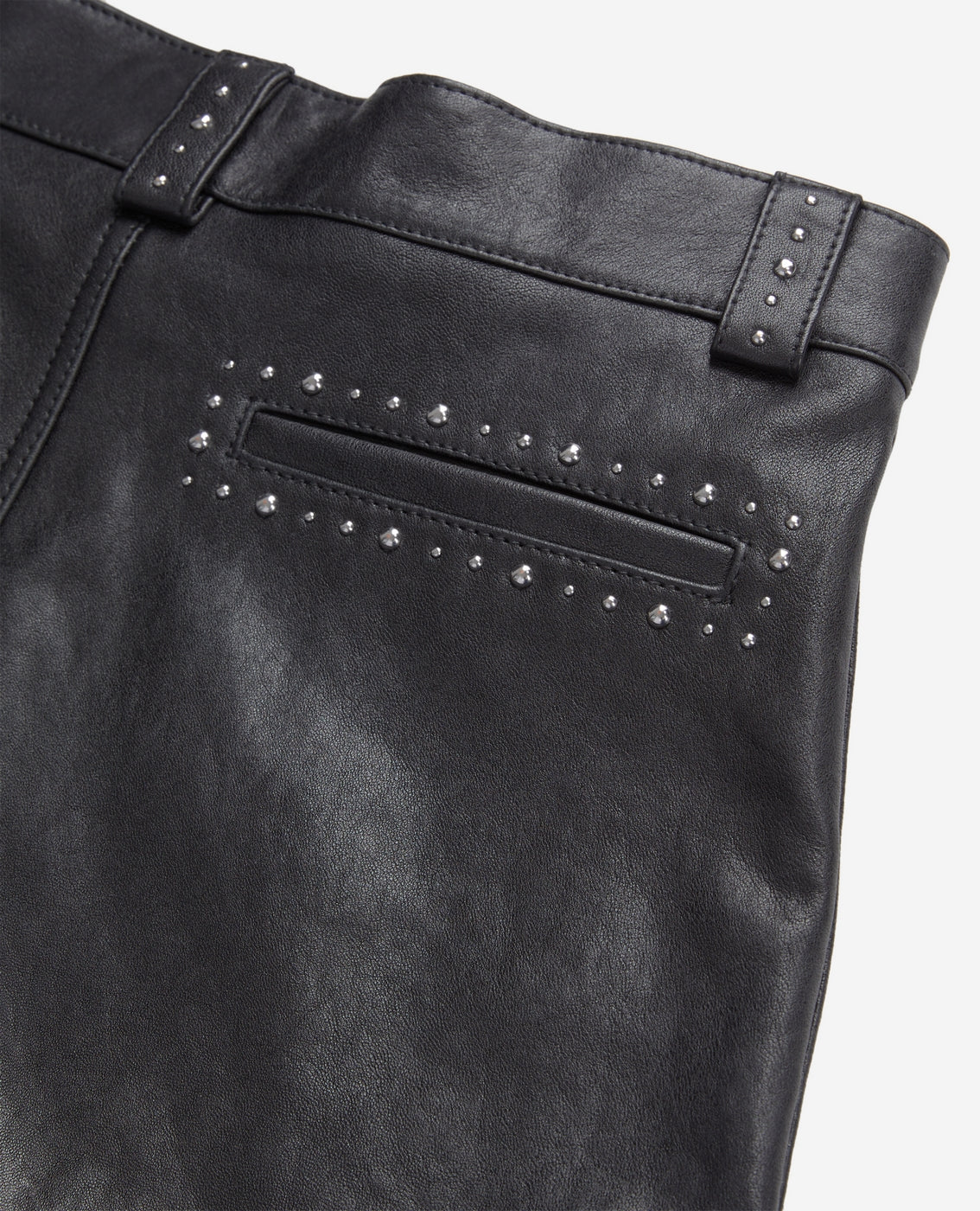 The Kooples - Lambskin Leather Shorts - Black - Women