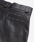 Shorts de piel de oveja - Negro - Mujer