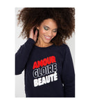 Sweat Marlon Amour Gloire Beaute - Navy - Femme