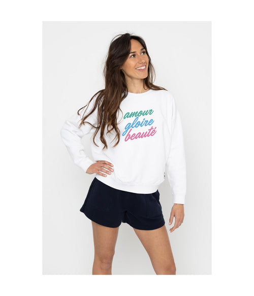 Sweat Rosie Amour Gloire Beaute - White - Femme