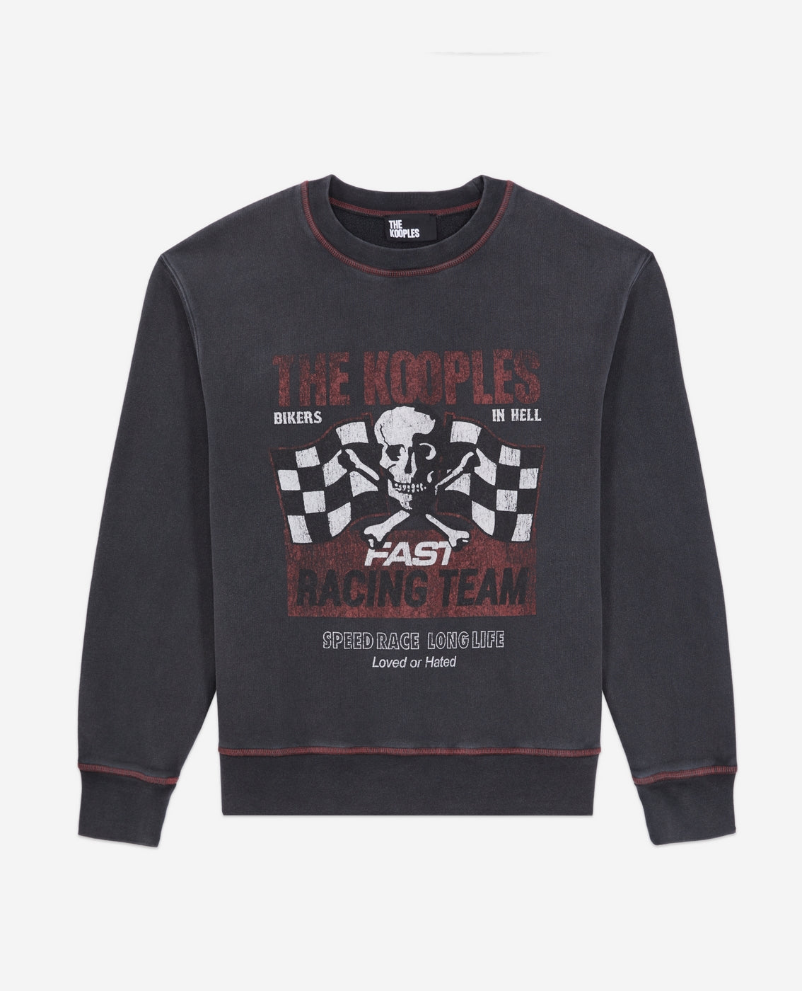 The Kooples - Sweat Avec Print Skull And Flag - Femme