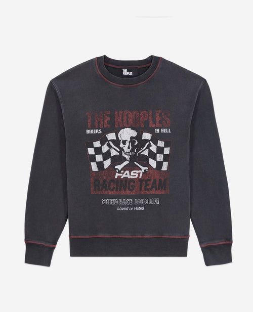 Sweat Avec Print Skull And Flag - Femme