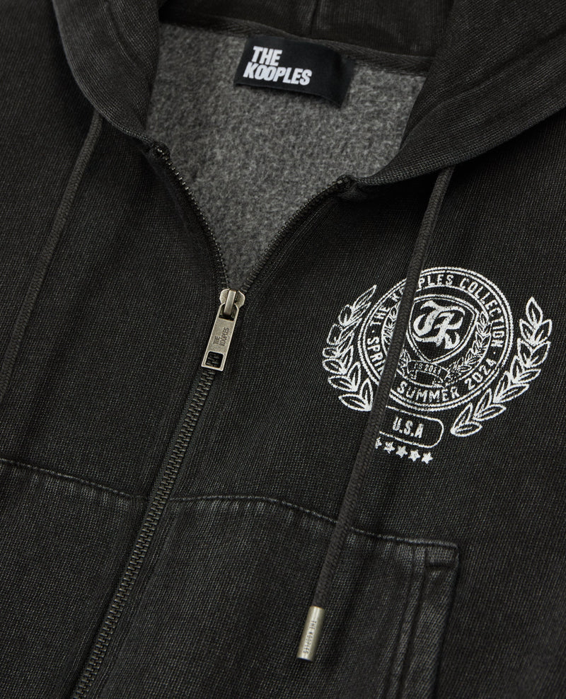 Sweatshirt Avec Broderie Dos The Kooples