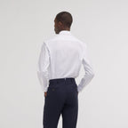 Chemise Premium Cintrée En Pinpoint Double Retors Blanche