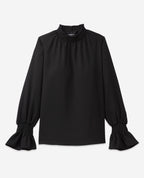 The Kooples - Crêpe Blouse - Black - Women