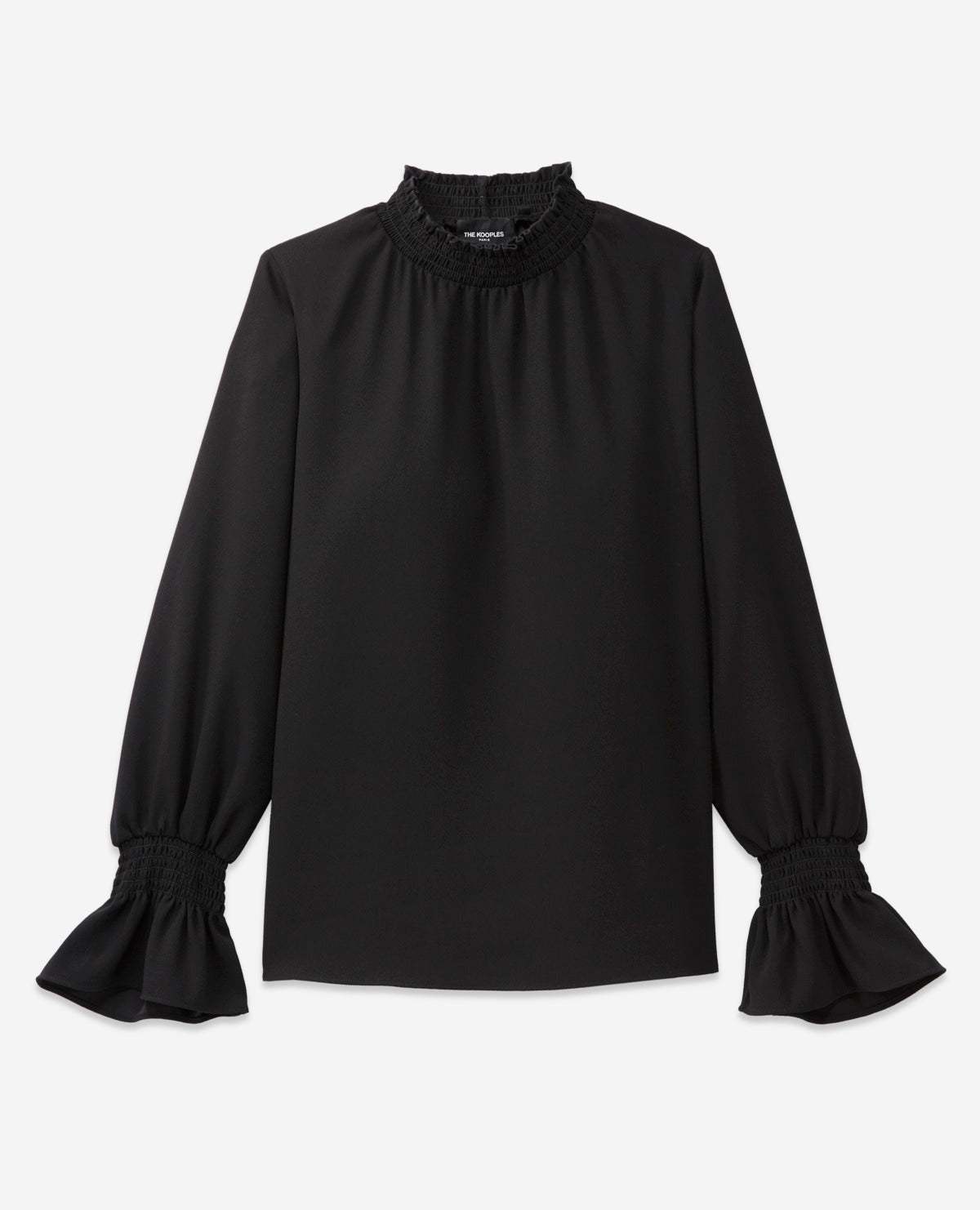 The Kooples - Crêpe Blouse - Black - Women