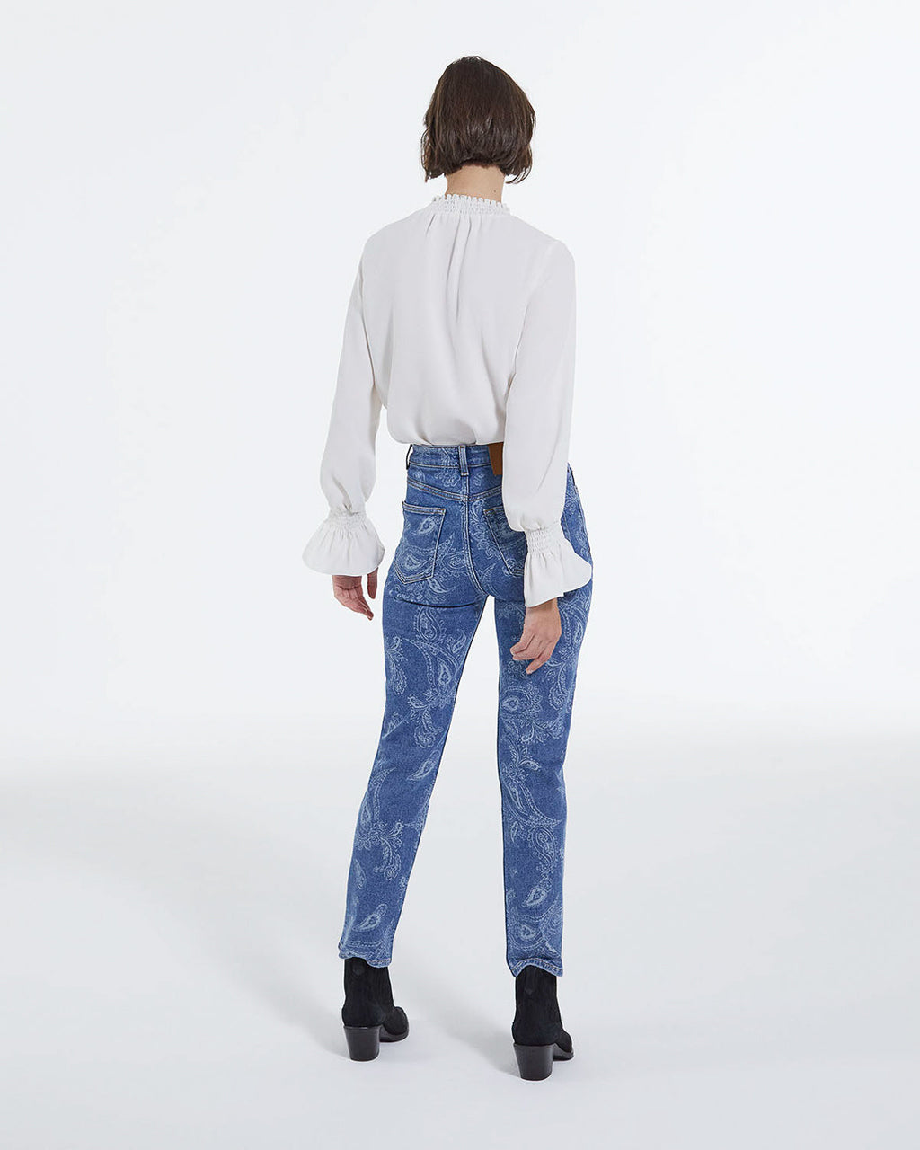 The Kooples - Blouse En Crêpe - Off Blanc - Femme