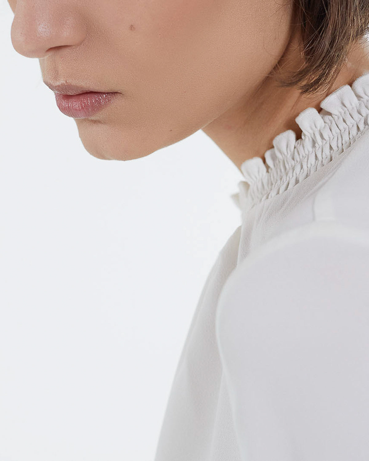 The Kooples - Blouse En Crêpe - Off Blanc - Femme