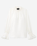 The Kooples - Crepe Blouse - Off White - Women