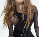 Top Fitee Detalle Plumetis - Mujer