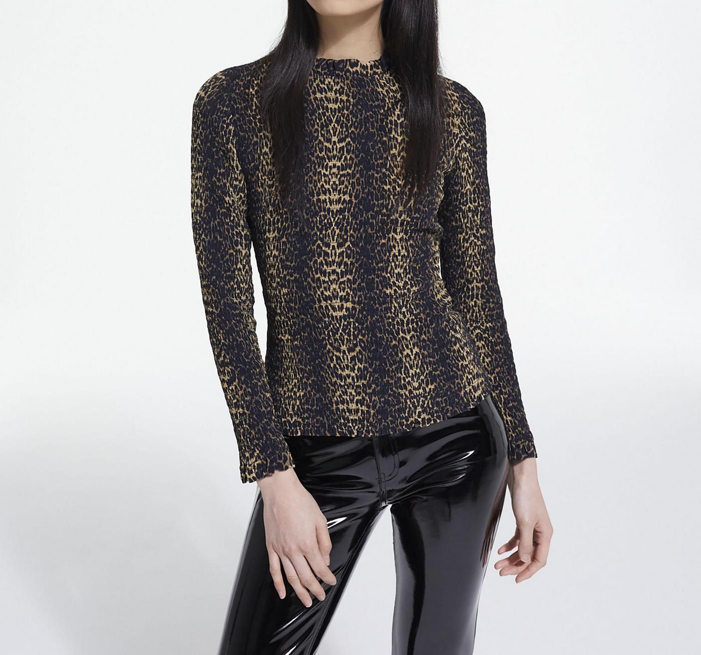 The Kooples - Top - Noir Et Marron Clair - Femme