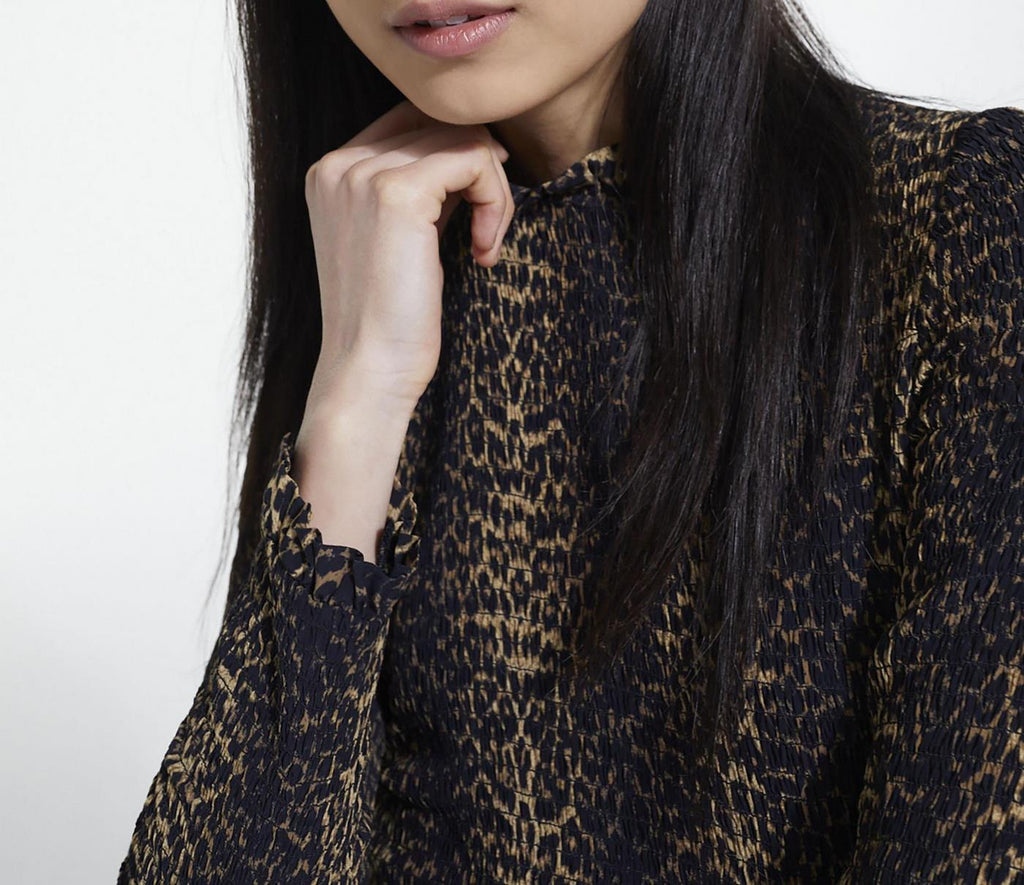 The Kooples - Top - Noir Et Marron Clair - Femme