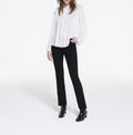 The Kooples - Top Manga Larga con Cuello Smock - Mujer