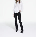 The Kooples - Top Manga Larga con Cuello Smock - Mujer