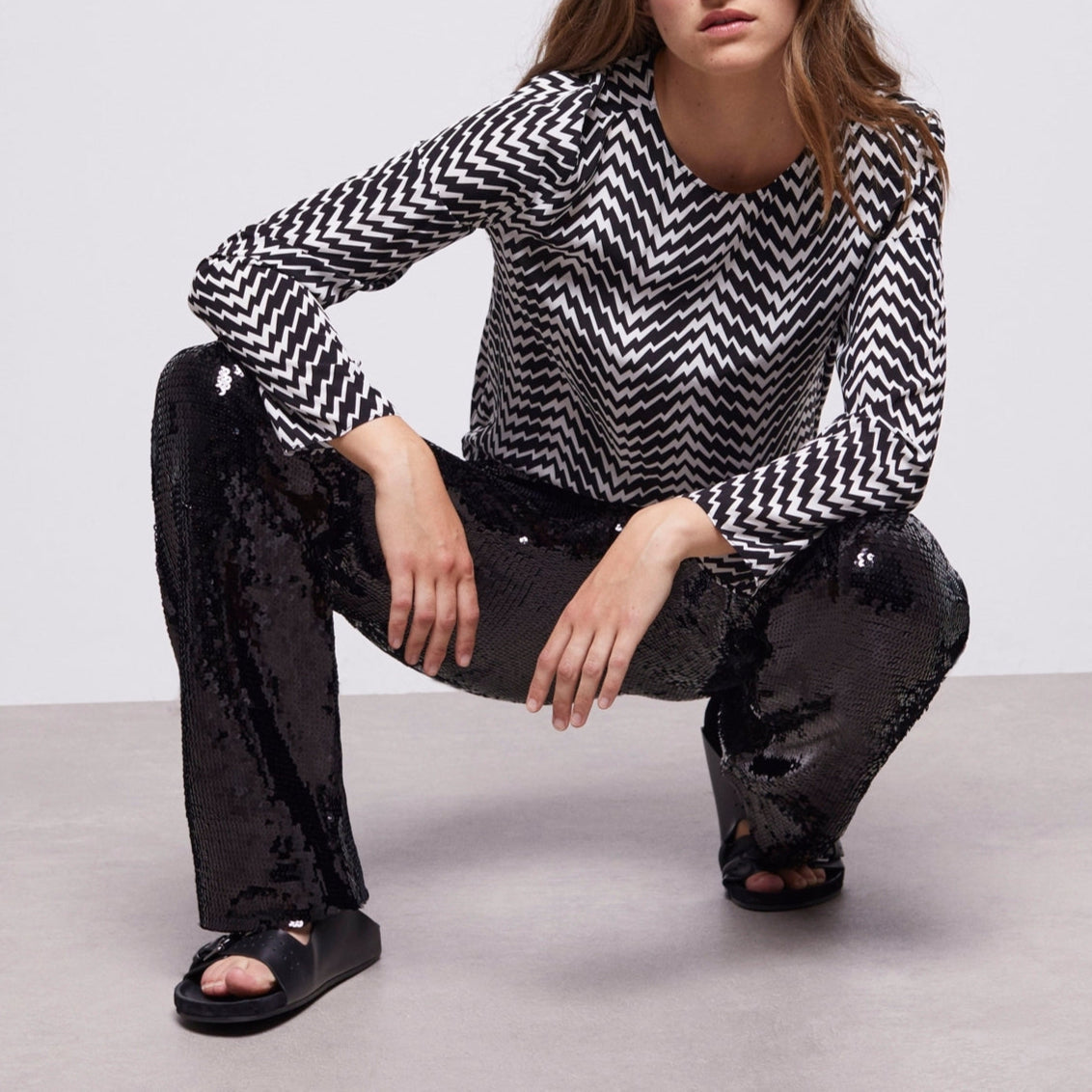 The Kooples - Top - Negro Y Blanco - Mujer
