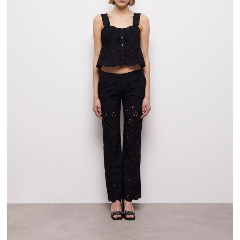 The Kooples - Crop Top - Noir - Femme