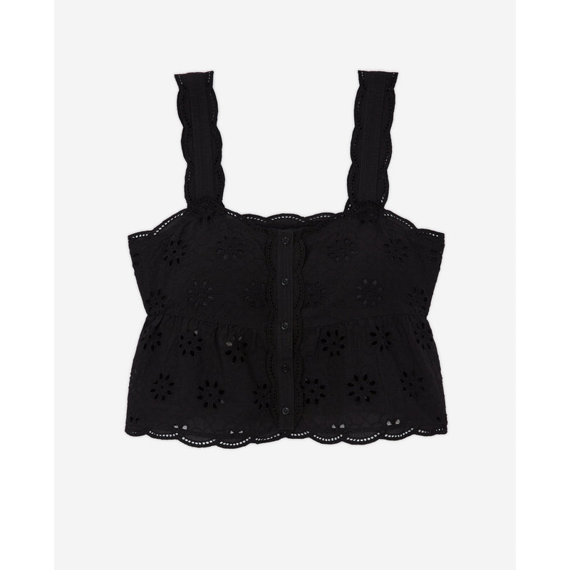 The Kooples - Crop Top - Noir - Femme