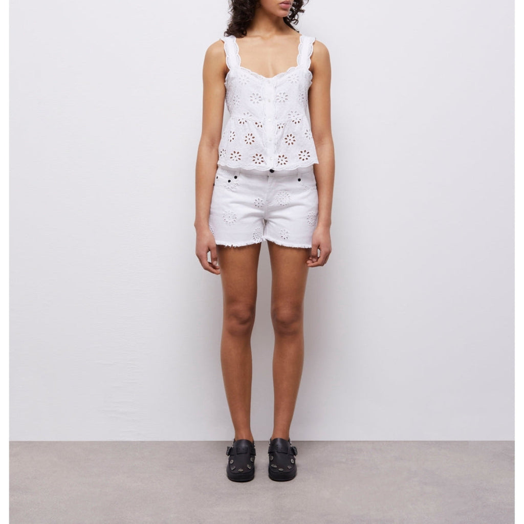 The Kooples - Crop Top - White - Women