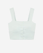 The Kooples - Crop Top - Vert D'Eau - Femme