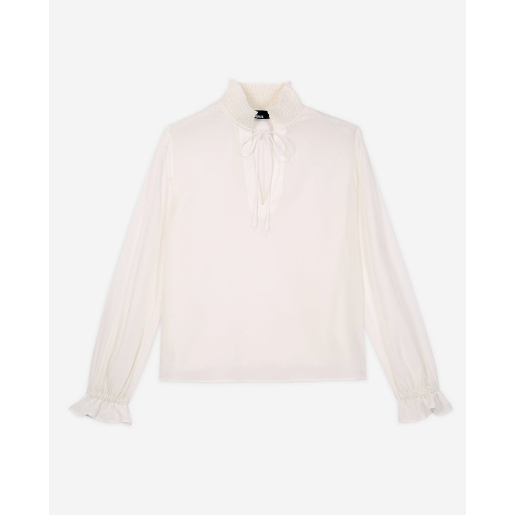 The Kooples - Silk Blouse - White - Women