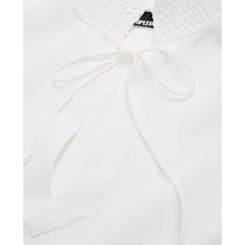 Blusa de seda - Blanco - Mujer