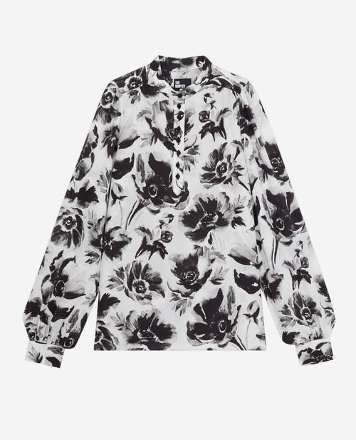 Blusa de seda - Blanco - Mujer