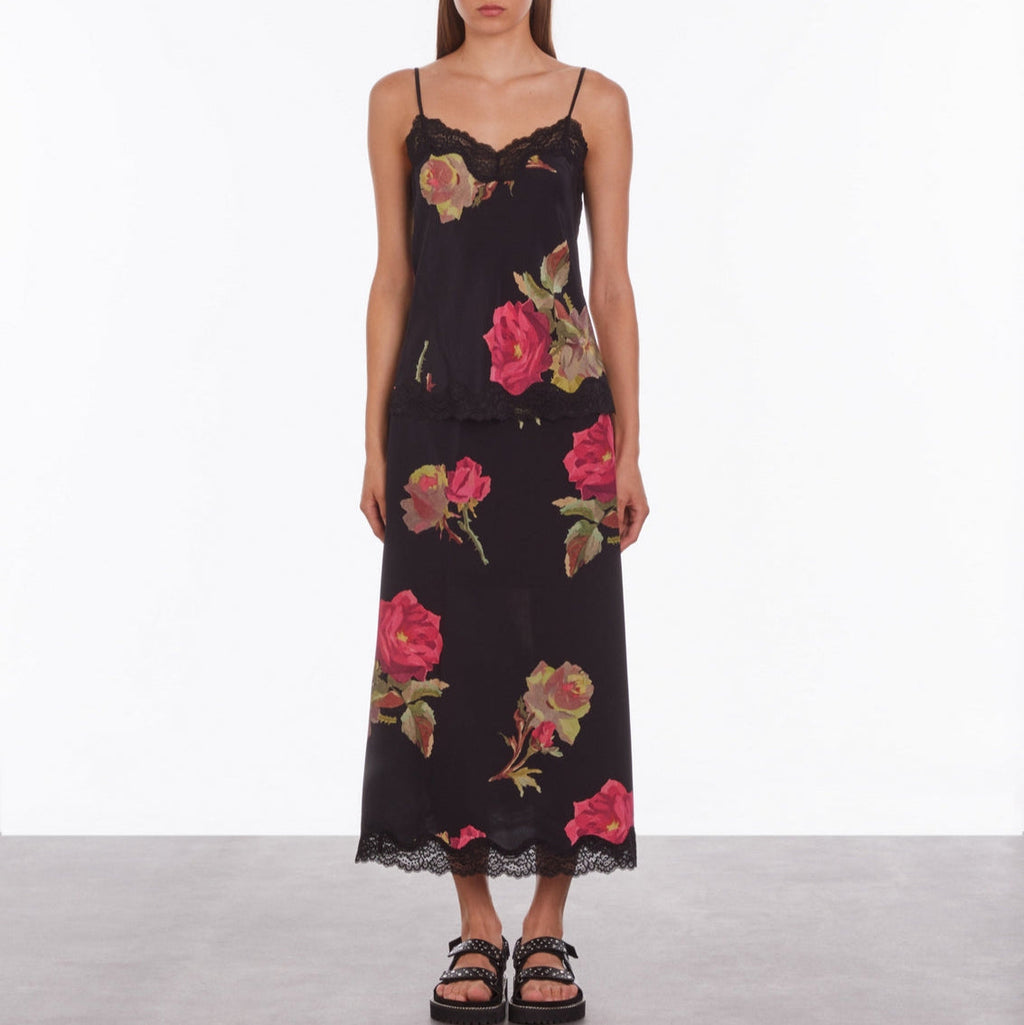 The Kooples - Silk Camisole - Black - Women
