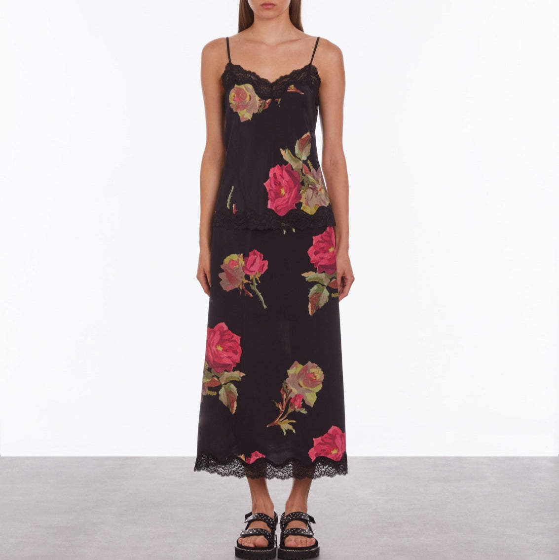 The Kooples - Silk Camisole - Black - Women