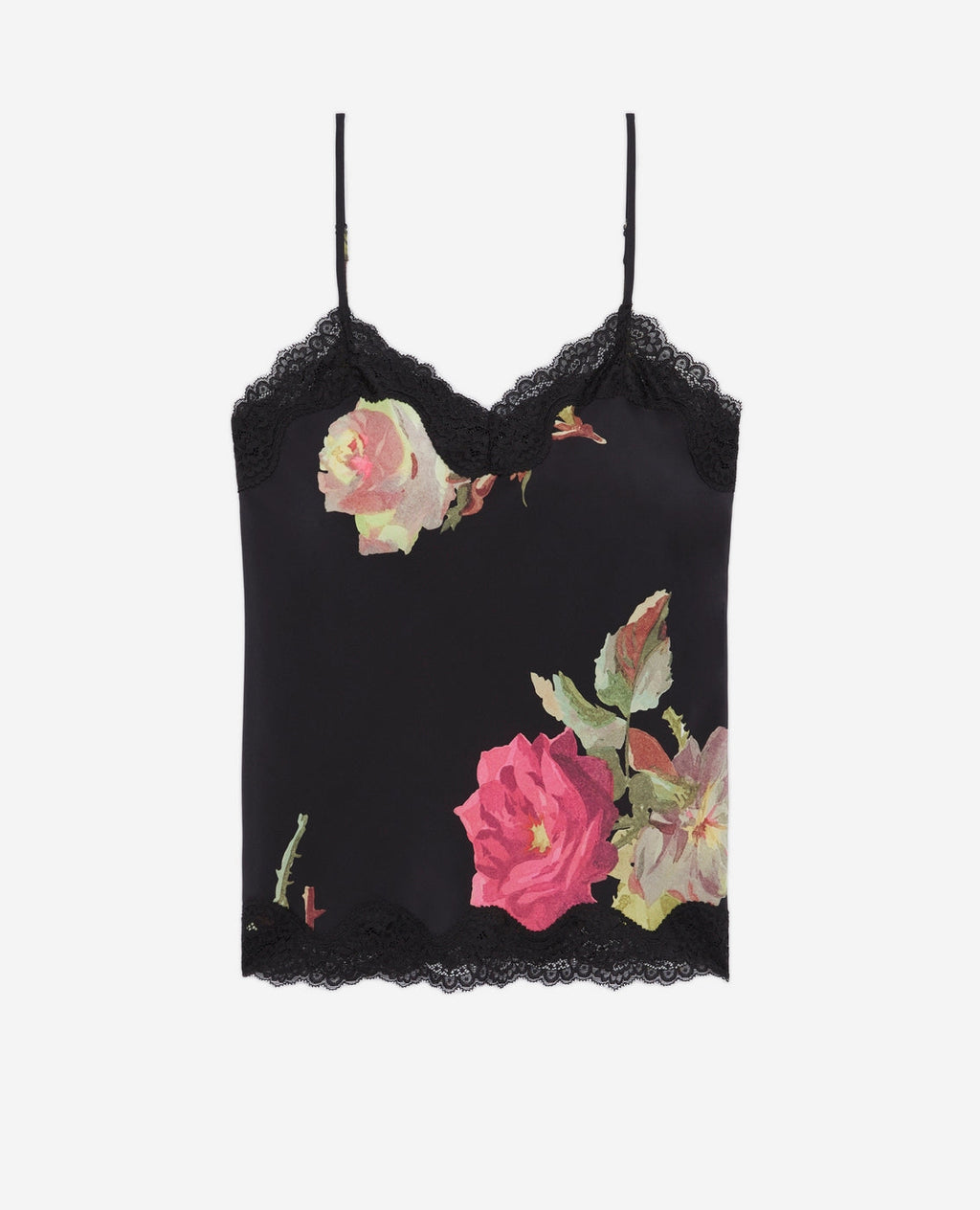 The Kooples - Silk Camisole - Black - Women