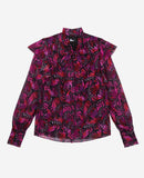 Blusa - Negro Y Rosa - Mujer